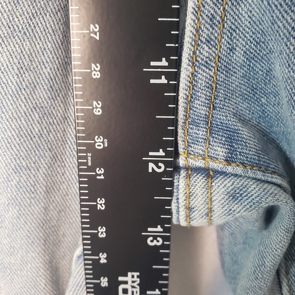 DAZY Denim Womens Medium Mom Jeans High Waist Denim Pleated‎ Light Wash Casual - Picture 7 of 10